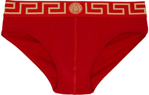 mens red versace underwear|Versace men's swim brief.